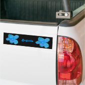 Blue Begonia  Bumpersticker (Op Truck)