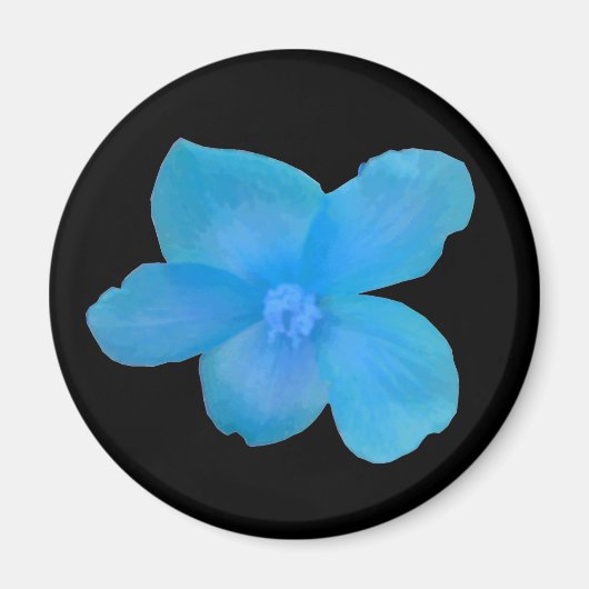 Blue Begonia Magnet (Voorkant)