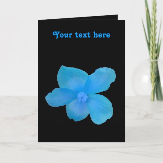 Blue Begonia  Wenskaart Kaart (Voorkant)