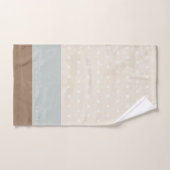 Blue beige Brown Soft Polka Dots Retro Background Bad Handdoek (Handdoek)