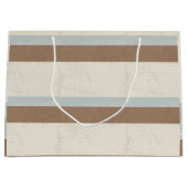 Blue beige Brown Soft Polka Dots Retro Background Groot Cadeauzakje (Voorkant)