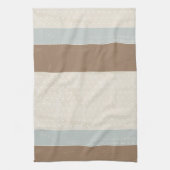 Blue beige Brown Soft Polka Dots Retro Background Theedoek (Verticaal)