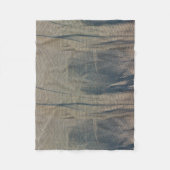 Blue Beige Fleece Blanket (Voorkant)