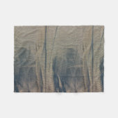 Blue Beige Fleece Blanket Deken (Voorkant (Horizontaal))