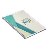 Blue Beige minimalistisch Notitieboek (Rechterzijde)