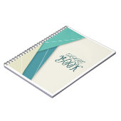 Blue Beige minimalistisch Notitieboek (Linkerzijde)