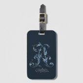 Blue Bejeweled A Bagagelabel (Voorkant (verticaal))