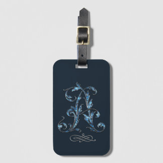 Blue Bejeweled A Bagagelabel