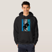 Blue Believe Motivational Girls Dance Retro Graphi Hoodie (Voorkant volledig)