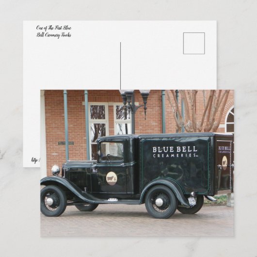 Blue Bell Creamery Truck Briefkaart (Voorkant / Achterkant)