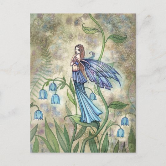 Blue Bell Fairy Art Briefkaart (Voorkant)