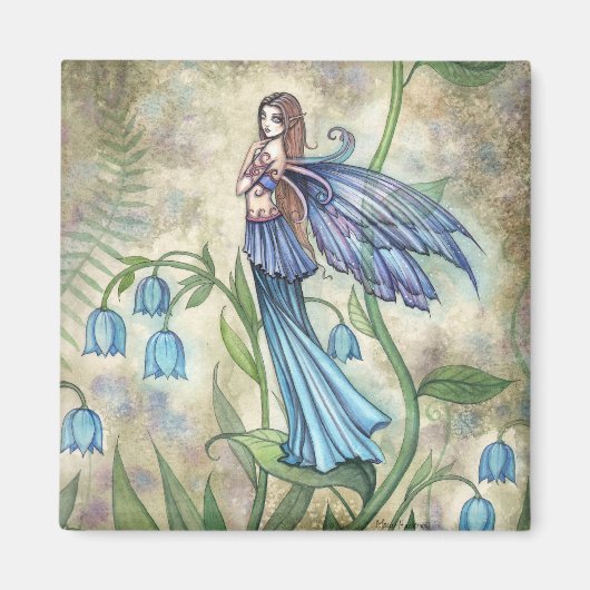 Blue Bell Fairy Fantasy Art Magneet (Voorkant)