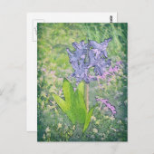 Blue Bell Flower, Spring Natuur / GB Briefkaart (Voorkant / Achterkant)