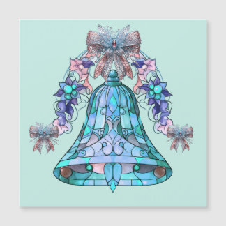 Blue Bell Kerst Magnetische Kaart