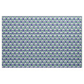 Blue Bella Luna Moth Fabric Stof (Yard (91,4 cm))