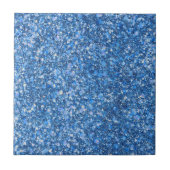 Blue Belle Color Faux Glitter Tegeltje (Voorkant)