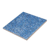 Blue Belle Color Faux Glitter Tegeltje (Zijkant)