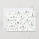 Blue Bells Custom Wedding RSVP Card Kaartje (Achterkant)