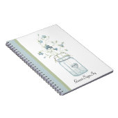 Blue Bells in een Mason Jar Wedding Guest-laptop Notitieboek (Rechterzijde)