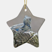 Blue Belly Alligator Lizard Keramisch Ornament (Links)