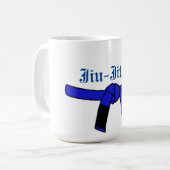 Blue Belt Jiu-Jitsu-mok koffie Koffiemok (Voorkant links)