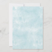 Blue Beren Gold Twinkle Little Star Baby shower Kaart (Achterkant)