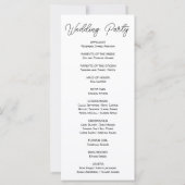 Blue Berries, Leaves en Greenery Wedding Programme (Achterkant)