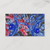 BLUE BERRIES SWIRLS metallic gold Visitekaartje (Achterkant)