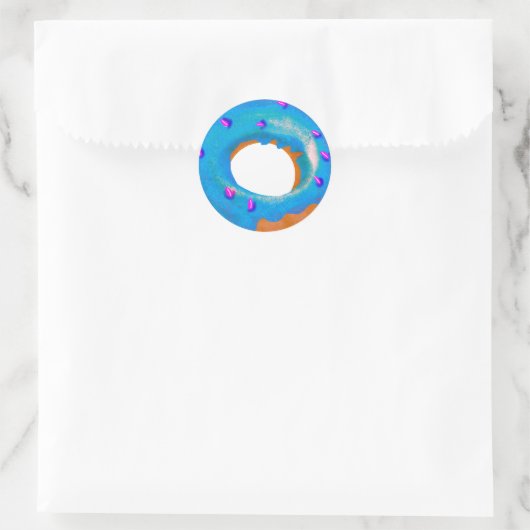  Blue Berry Donut Wall Sticker (Tas)