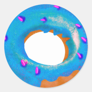 Blue Berry Donut Wall Sticker