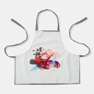 Blue berry en Flower Effect All-Over Print Schort