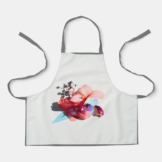 Blue berry en Flower Effect All-Over Print Schort (Voorkant)