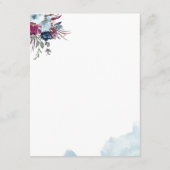 Blue Berry Floral Alle gastinformatie / details Informatiekaartje (Achterkant)