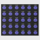 Blue Berry Funny Blueberry Pun Dark BG Cadeaupapier (Vlak)