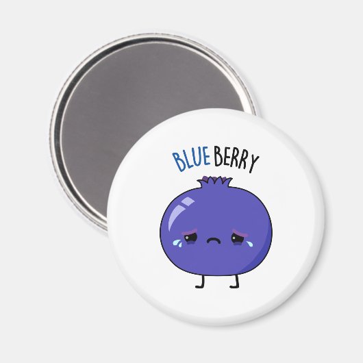Blue Berry Funny Blueberry Pun Magneet (Voorkant / Achterkant)