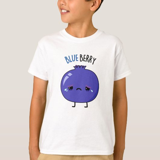 Blue Berry Funny Blueberry Pun T-shirt (Voorkant)