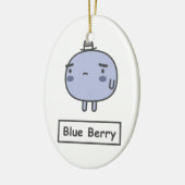 Blue Berry Keramisch Ornament (Links)