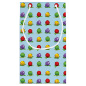 Blue Berry Pattern Klein Cadeauzakje (Achterkant)