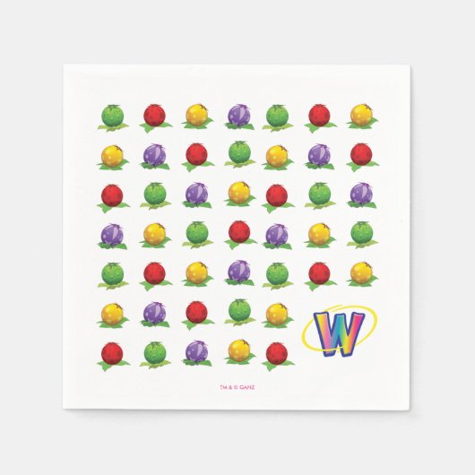 Blue Berry Pattern Servetten (Voorkant)