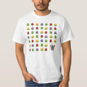 Blue Berry Pattern T-shirt (Voorkant)