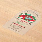 Blue Berry Sweet Baby Boy Aardbei Baby shower Acryl Uitnodigingen (Laagn)