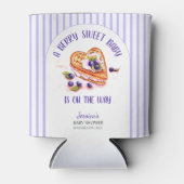 Blue Berry Sweet Herfst Baby shower Blikjeskoeler (Voorkant)