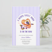 Blue Berry Sweet Herfst Baby shower Kaart (Staand voorkant)