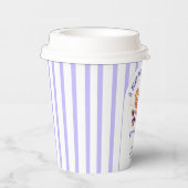 Blue Berry Sweet Herfst Baby shower Papieren Bekers (Rechts)