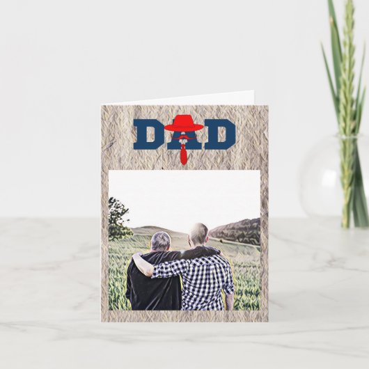 Blue best grandpa ever the times kaart (Voorkant)