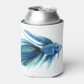 Blue Betta Fish Blikjeskoeler (Blikje Voorkant)