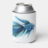 Blue Betta Fish Blikjeskoeler (Blikje Achterkant)