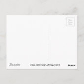 Blue Betta Fish Briefkaart (Achterkant)