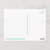 Blue Betta fish Briefkaart (Achterkant)