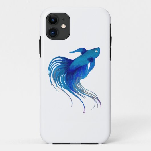 Blue Betta Fish Case-Mate iPhone Case (Achterkant)